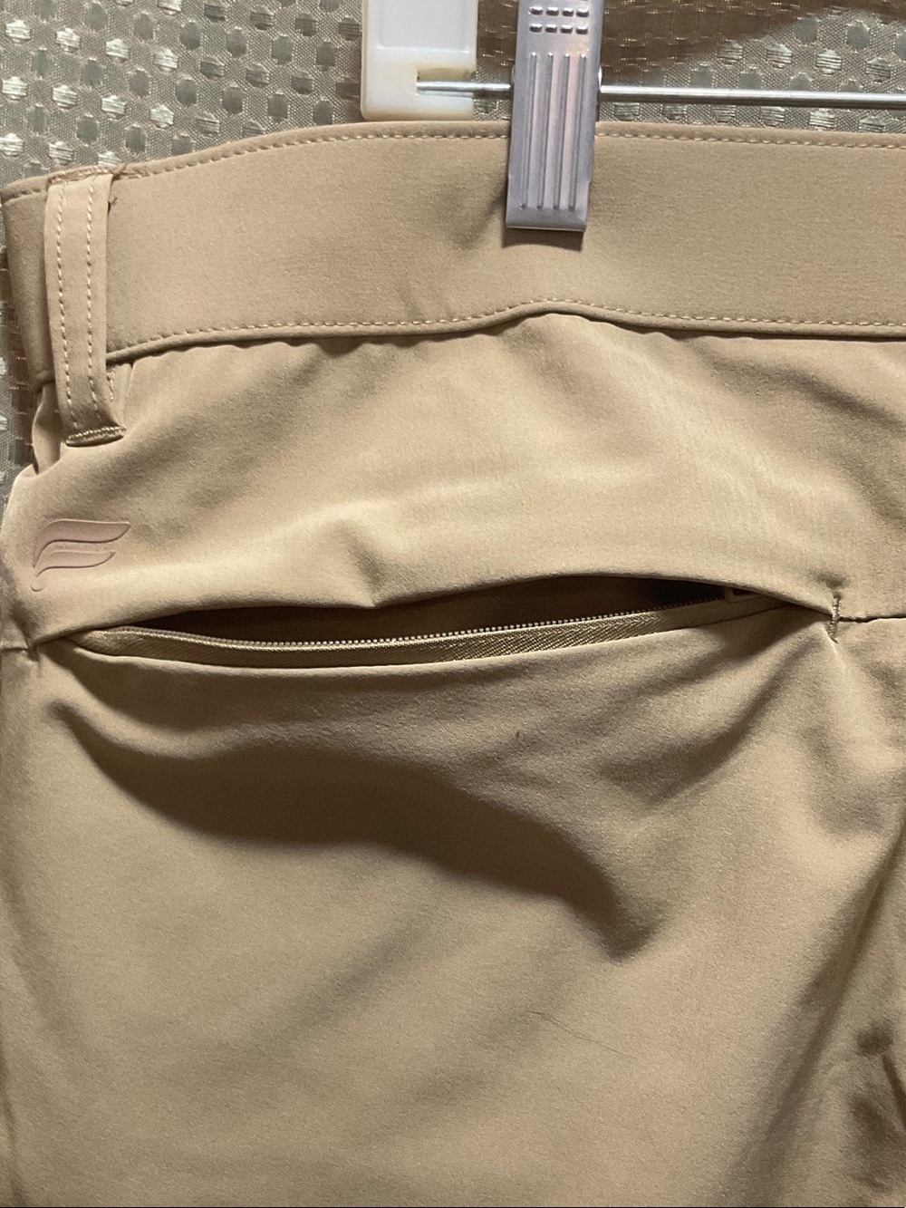 Fabletics Men's Khaki Performance Chinos - Picture 3 of 6